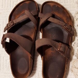Womens Mayari Birkenstock Sandal New 10- 10.5 Brown Leather